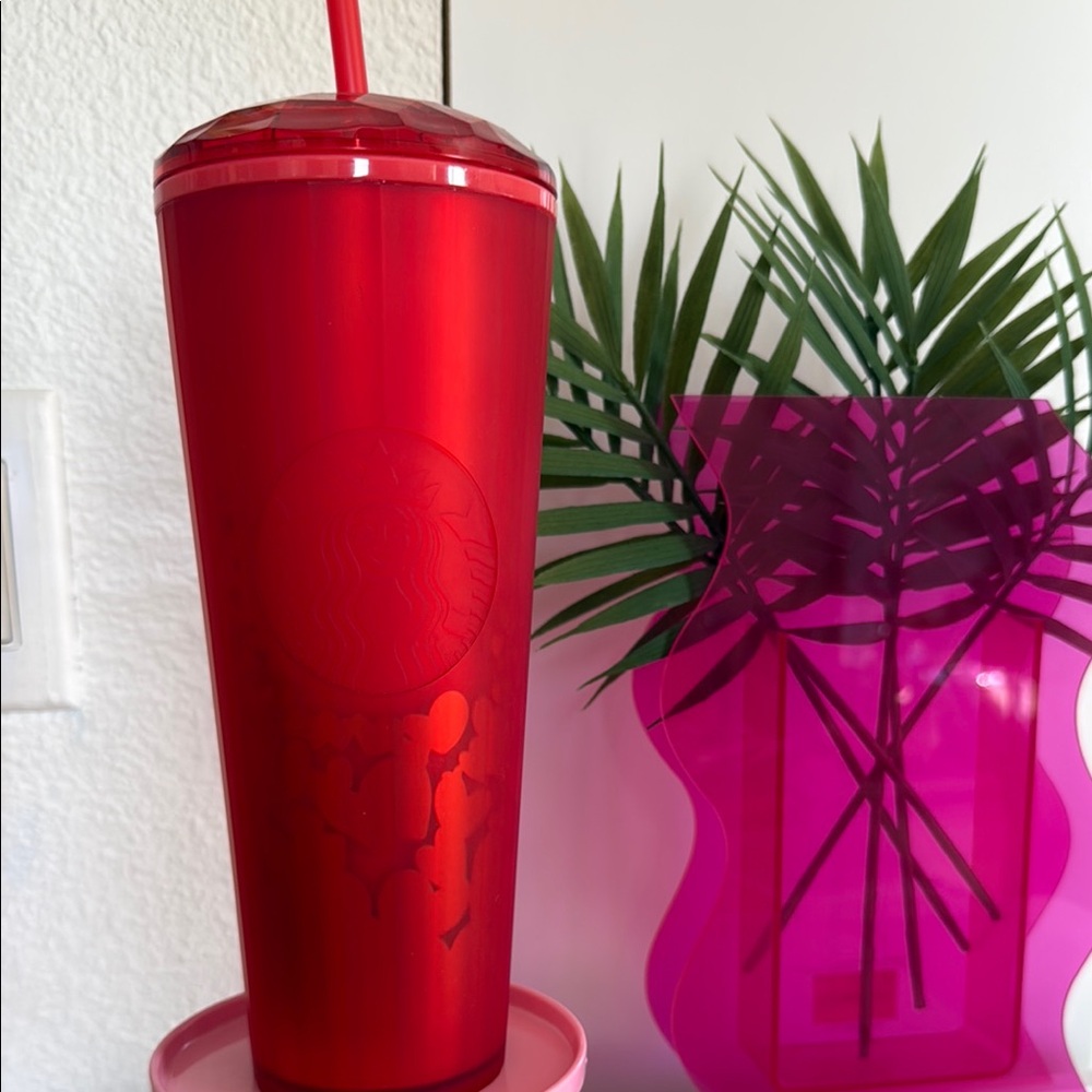 Starbucks Bold Red Tumbler with Straw